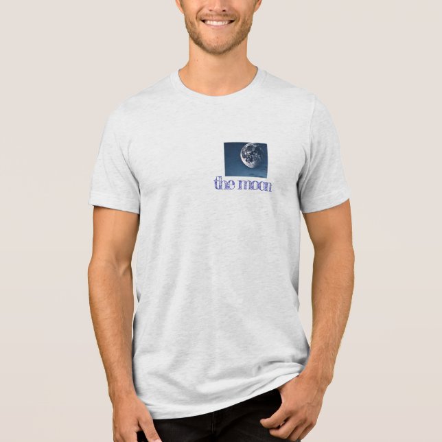der Mond Tri-Blend Shirt (Vorderseite)