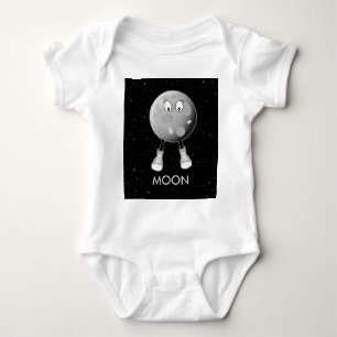 Der Mond und die Sterne im All Baby Strampler