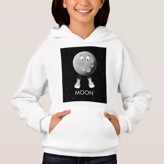 Der Mond und die Sterne im All Hoodie (Vorderseite)