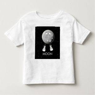 Der Mond und die Sterne im All Kleinkind T-shirt