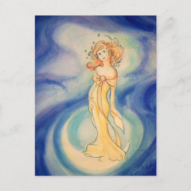 Der Mond unter ihrer Fülle Postkarte (Vorderseite)