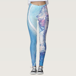 "Der Mond" von Mucha Blue Leggings