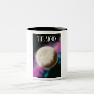 Der Mond Zweifarbige Tasse