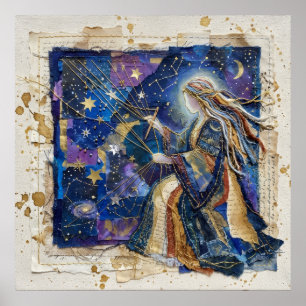 Der mondbeschienene Hüter der Schwelle Wandkunst Poster