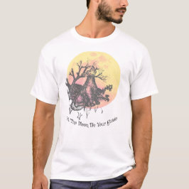 Der Mondführer, Wolf auf dem Mond und Gotische Sch T-Shirt