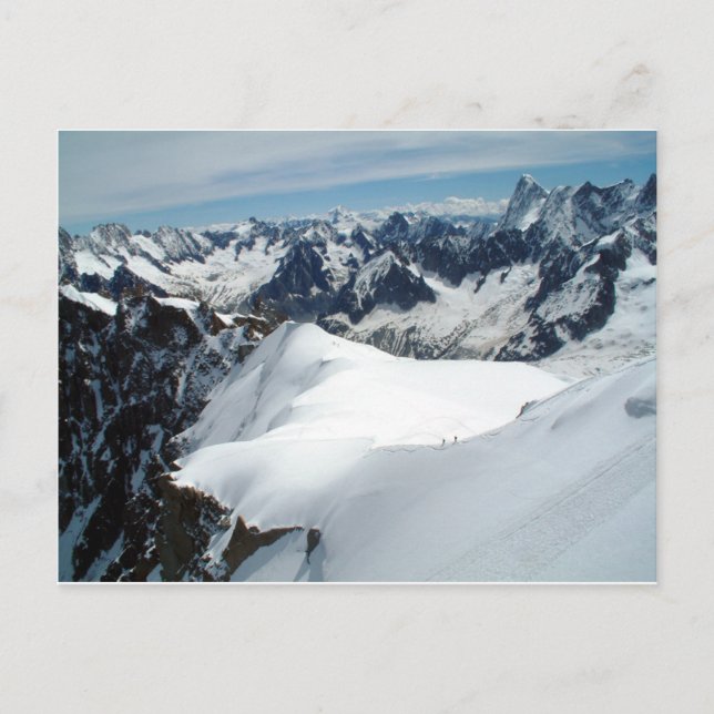 Der Mont Blanc, Frankreich Postkarte (Vorderseite)