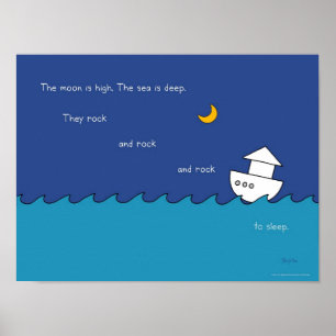 DER MOON IST HÖCHSTES Poster von Sandra Boynton