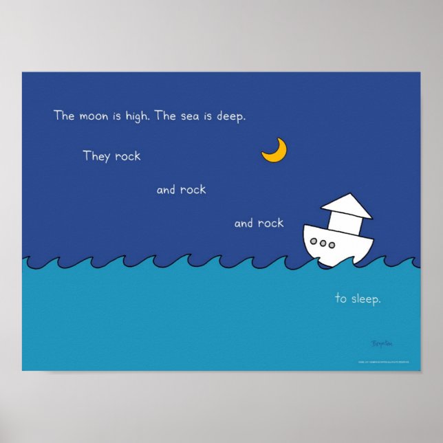 DER MOON IST HÖCHSTES Poster von Sandra Boynton (Vorne)