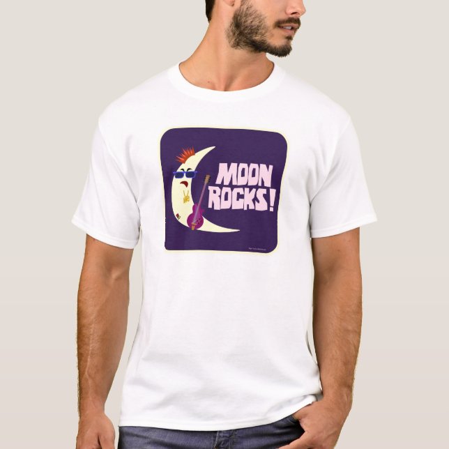 Der Moon Rocks Cartoon macht Spaß beim Raumdesign T-Shirt (Vorderseite)