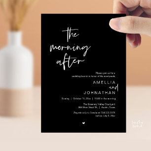Der Morgen danach, moderner Post-Wedding-Brunch Einladung