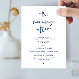 Der Morgen danach, moderner Post-Wedding-Brunch Einladung