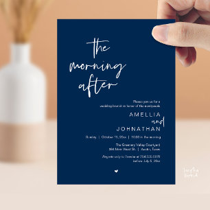 Der Morgen danach, moderner Post-Wedding-Brunch Einladung