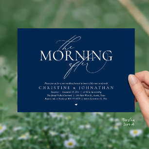 Der Morgen danach, Post-Hochzeits-Brunch-Elopement Einladung