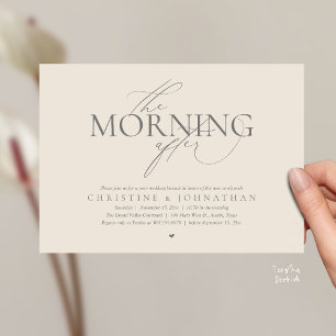 Der Morgen danach, Post-Hochzeits-Brunch-Elopement Einladung