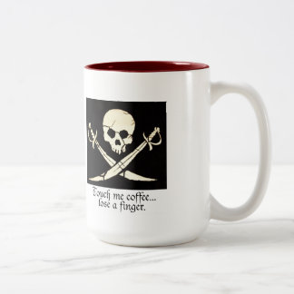 Der Morgen-Kaffee-Tasse des Piraten Zweifarbige Tasse