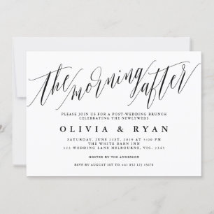 Der Morgen nach der Hochzeitsfeier Einladung