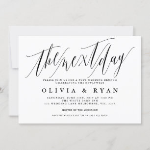 Der Morgen nach der Hochzeitsfeier Einladung