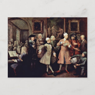 Der Morgenempfang " von Hogarth William Postkarte