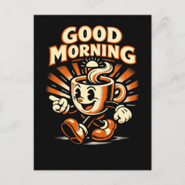 Der Morgenkaffee Postkarte