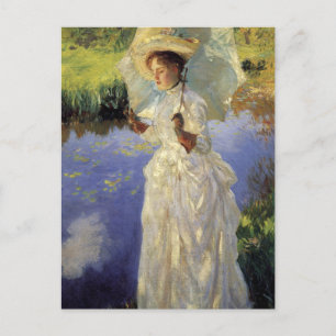 Der Morgenspaziergang von John Singer Sargent Postkarte