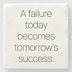 Der morgige Erfolg - Marmorstein-Untersetzer Steinuntersetzer