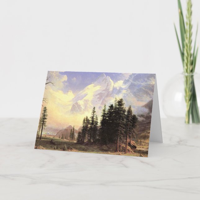 Der Morteratsch Gletscher, Pontresina, Kunst, Kuns Dankeskarte (Vorderseite)