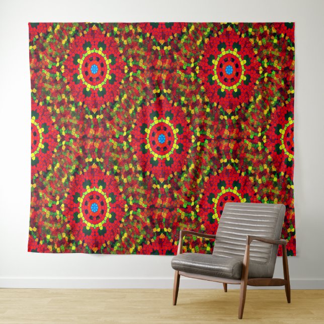 Der Mosaiktanz... Wandteppich (Beispiel (Horizontal))