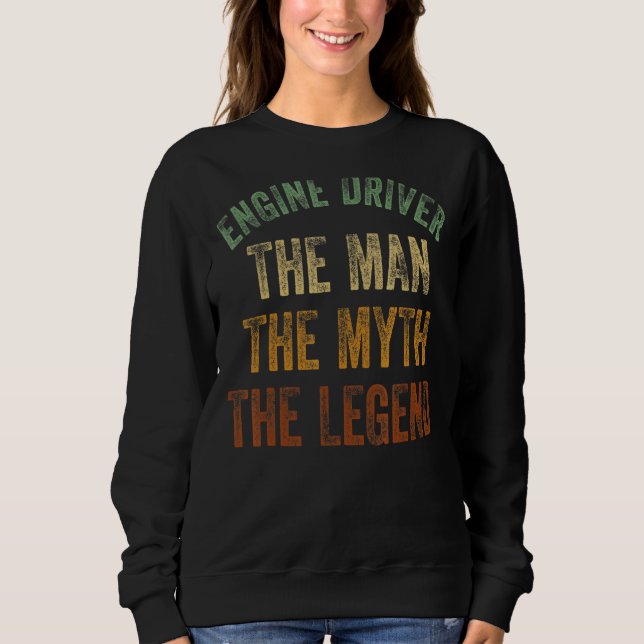 Der Motor des Mens fährt den Mann, den Mythos Le Sweatshirt (Vorderseite)