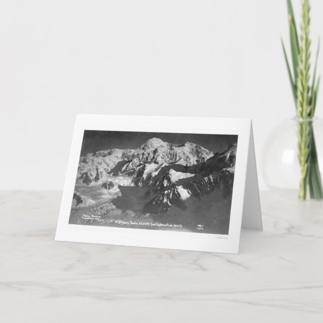 Der Mount McKinley Alaska 1910 Karte (Vorderseite)