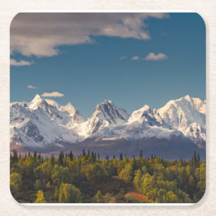 Der Mount McKinley Alaska Rechteckiger Pappuntersetzer