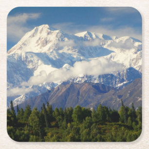 Der Mount McKinley Rechteckiger Pappuntersetzer
