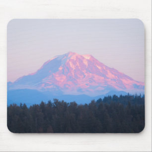 Der Mount Rainier Alpenglow Mousepad