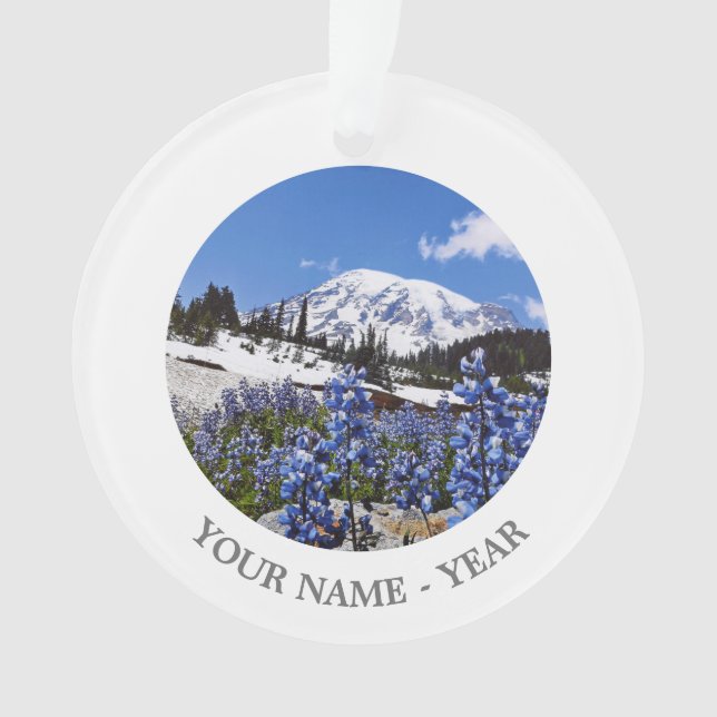 Der Mount Rainier am Paradies-Punkt Ornament (Vorderseite)