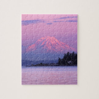 Der Mount Rainier am Sonnenuntergang, Staat Puzzle