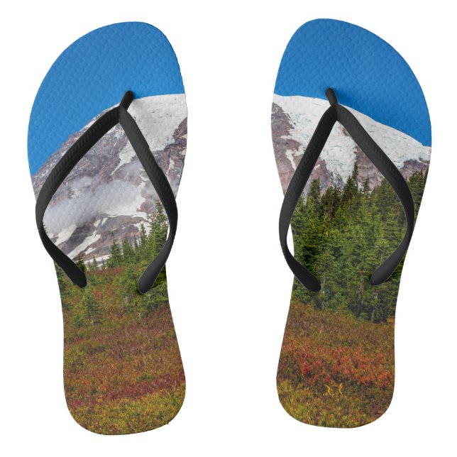 Der Mount Rainier drehen Reinfälle um Flip Flops (Fußbett)