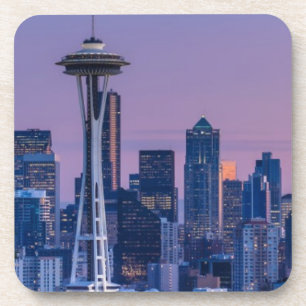 Der Mount Rainier im Hintergrund Untersetzer