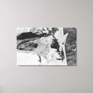 Der Mount Rainier, WA Nisqually Leinwanddruck