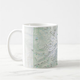 Der Mount- Rainierkarten-Tasse Tasse