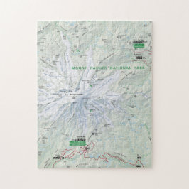Der Mount- Rainierkartenpuzzlespiel Puzzle