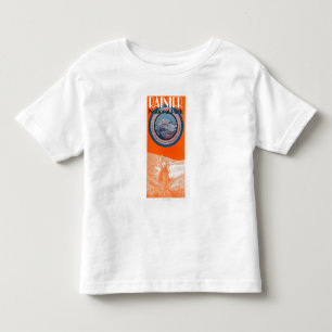 Der Mount- Rainierplakat - Reiten Kleinkind T-shirt