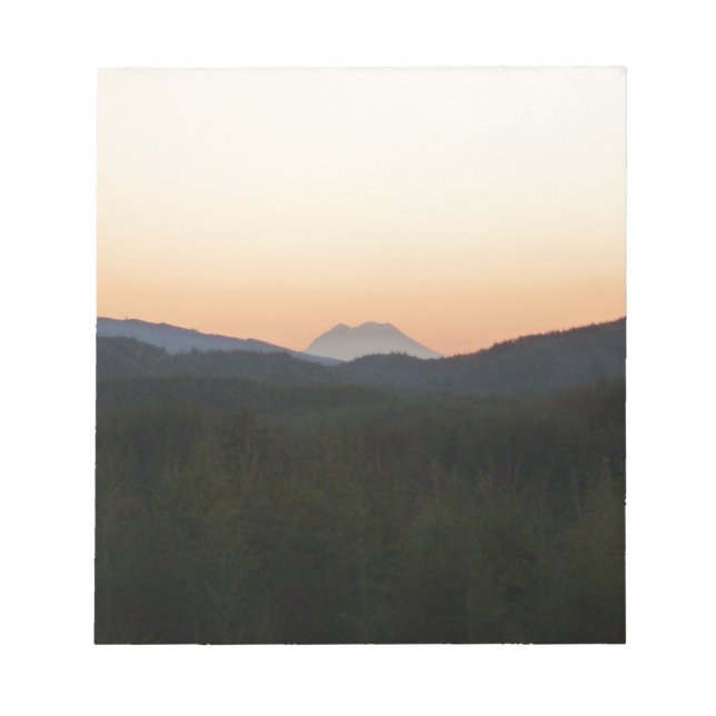Der Mount- Rainiersonnenaufgang Notizblock (Vorderseite)