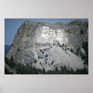Der Mount Rushmore, Black Hills, South Dakota, USA Poster