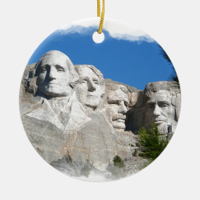 Der Mount Rushmore Keramikornament (Vorne)