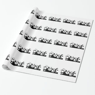 Der Mount Rushmore Kontur Geschenkpapier
