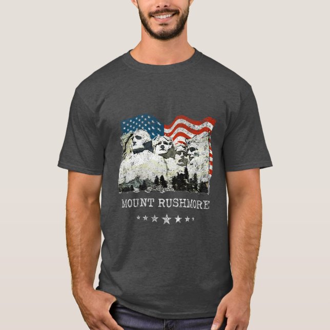 Der Mount Rushmore Monument-Andenken-Geschenke USA T-Shirt (Vorderseite)