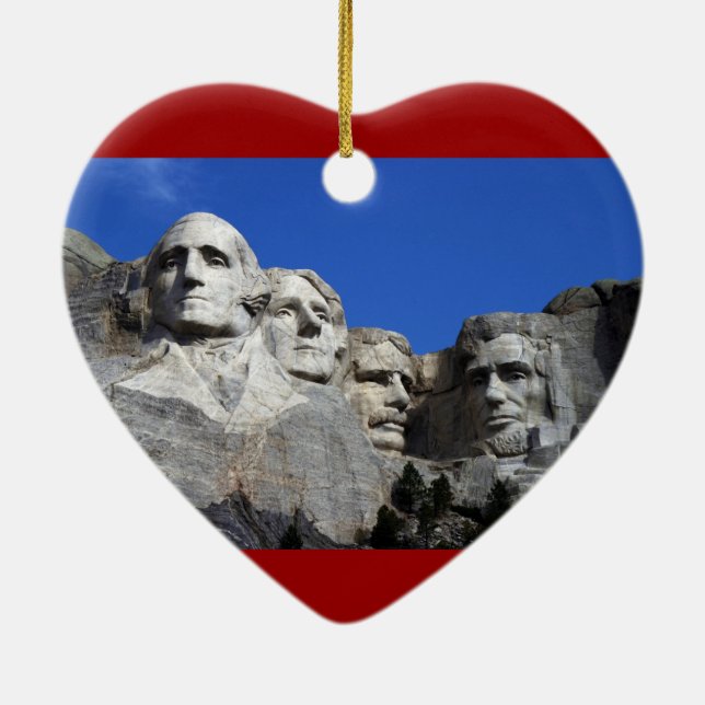 Der Mount Rushmore nationales Erinnerungsmonument Keramikornament (Hinten)