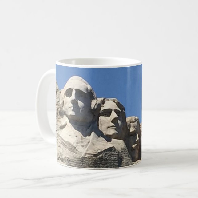 Der Mount Rushmore nationales präsidentialmonument Tasse (Vorderseite Links)
