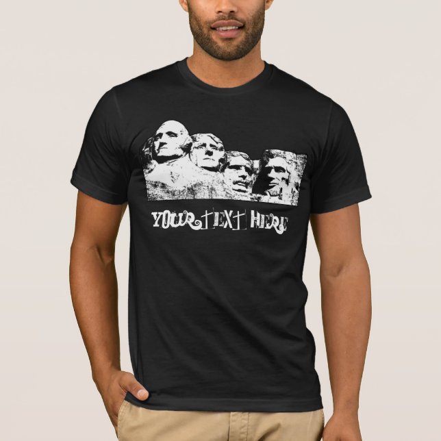 Der Mount Rushmore Präsidenten T-Shirt (Vorderseite)