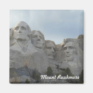 Der Mount Rushmore quadratischer Magnet