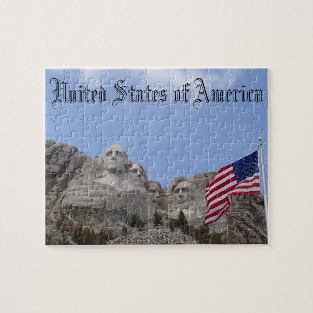 Der Mount Rushmore USA-Puzzlespiel Puzzle (Horizontal)